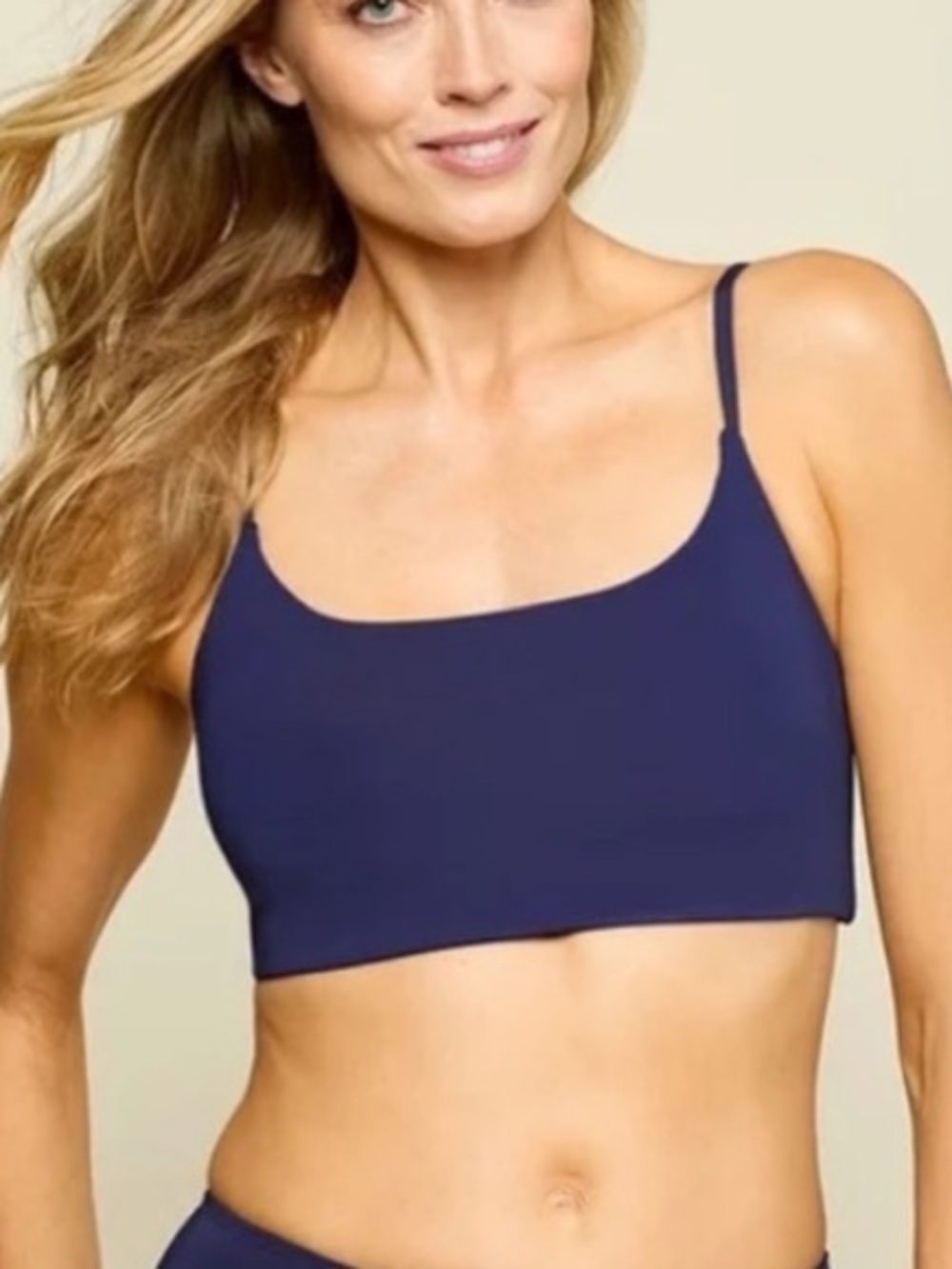 NEW Andie The Maui Top Navy Blue Medium